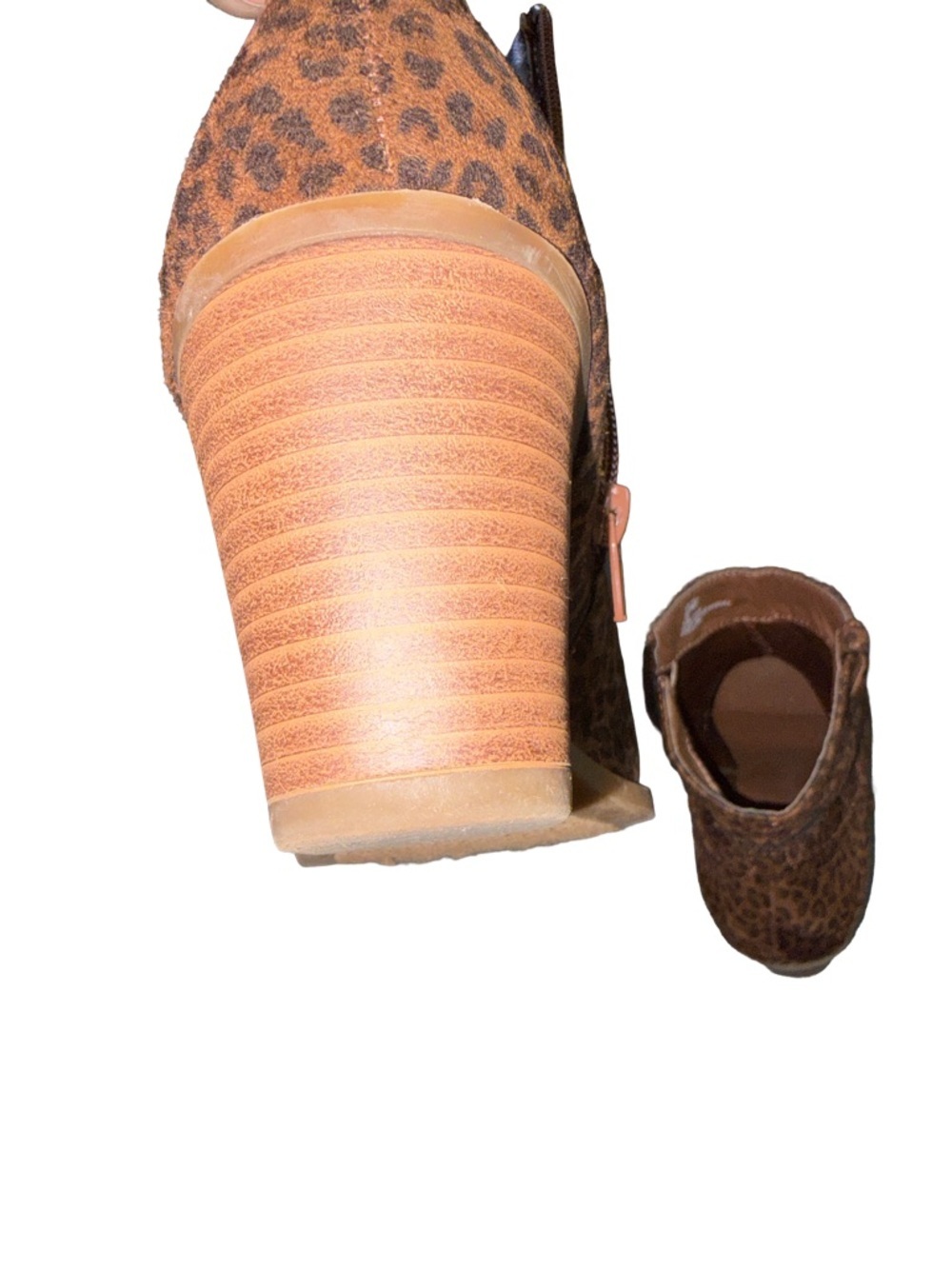 Sugar Leopard Print Ankle Boots - Brown/Black - Picture 9 of 14